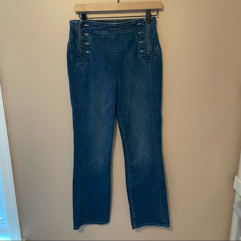 Mother Sailor Tripper Jeans in Three Little Ships Size 26